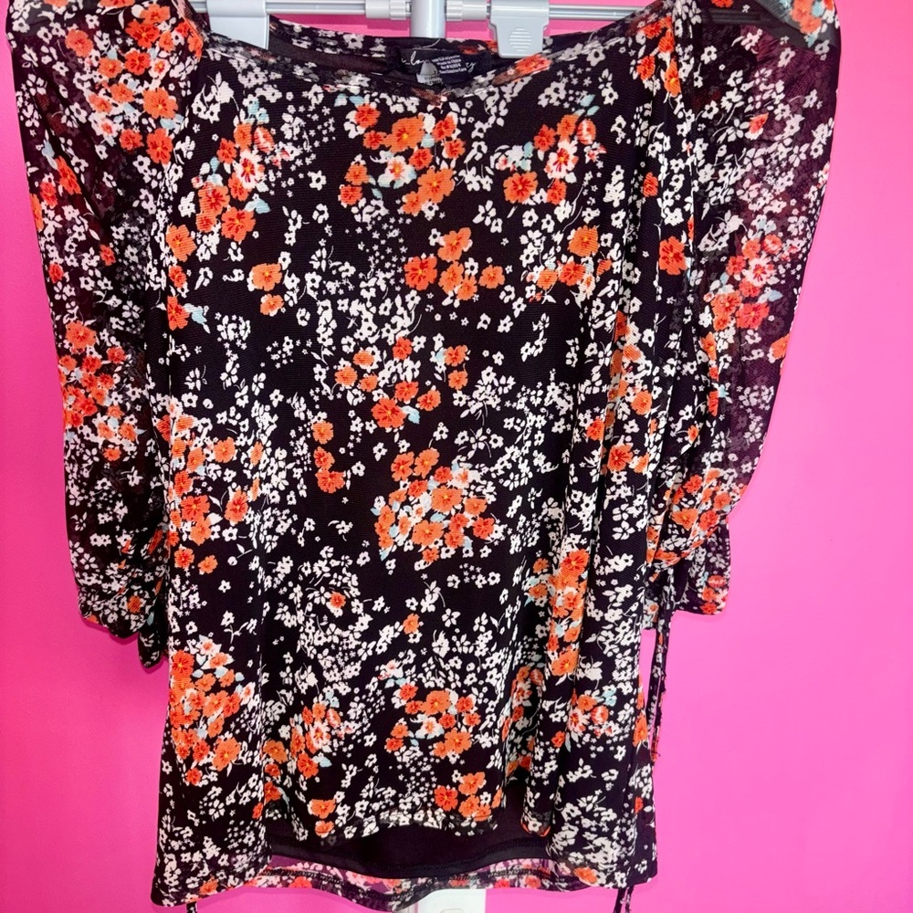 A Love Story junior ladies “Elisabeth” May Bloom Bohemian Blouse NWT! Size XL - Picture 3 of 9